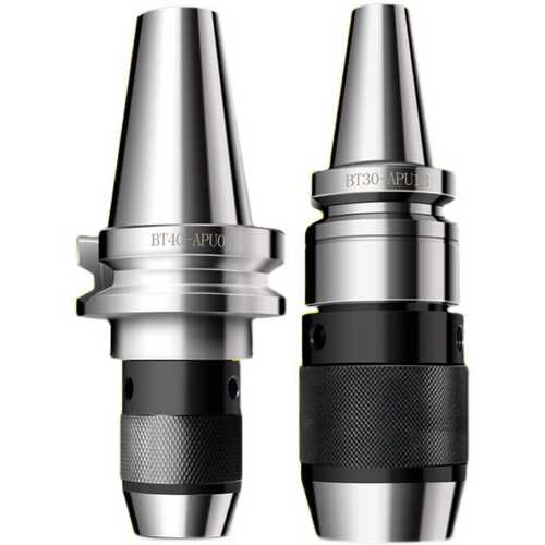 BT40一体式钻夹头刀柄BT30/BT50自紧r8铣床APU13/16数控刀柄