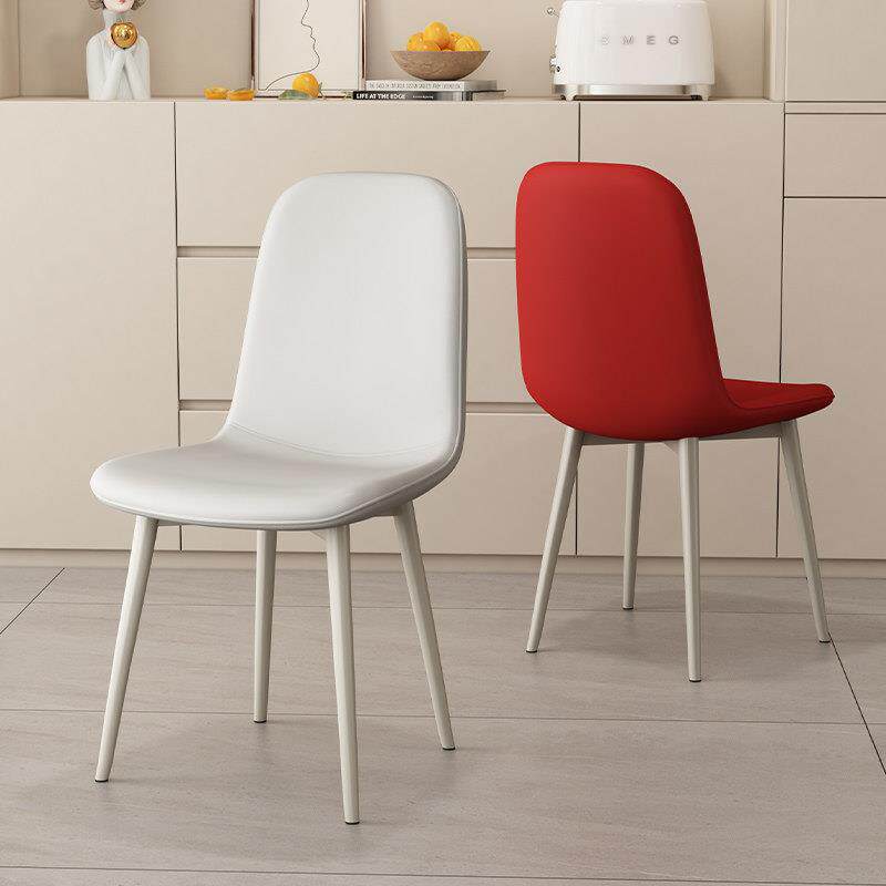 奶油高级餐椅家用餐桌椅法式凳子结婚粉色靠背椅2025新款红色椅子