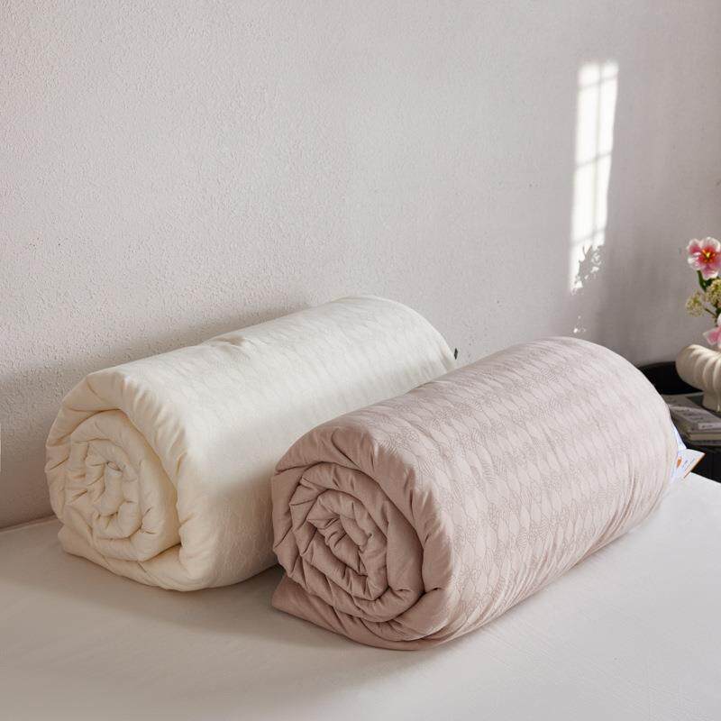 60支长绒棉提花大豆锦罗宝藏款被子被芯四季子母双胎被学生宿舍被