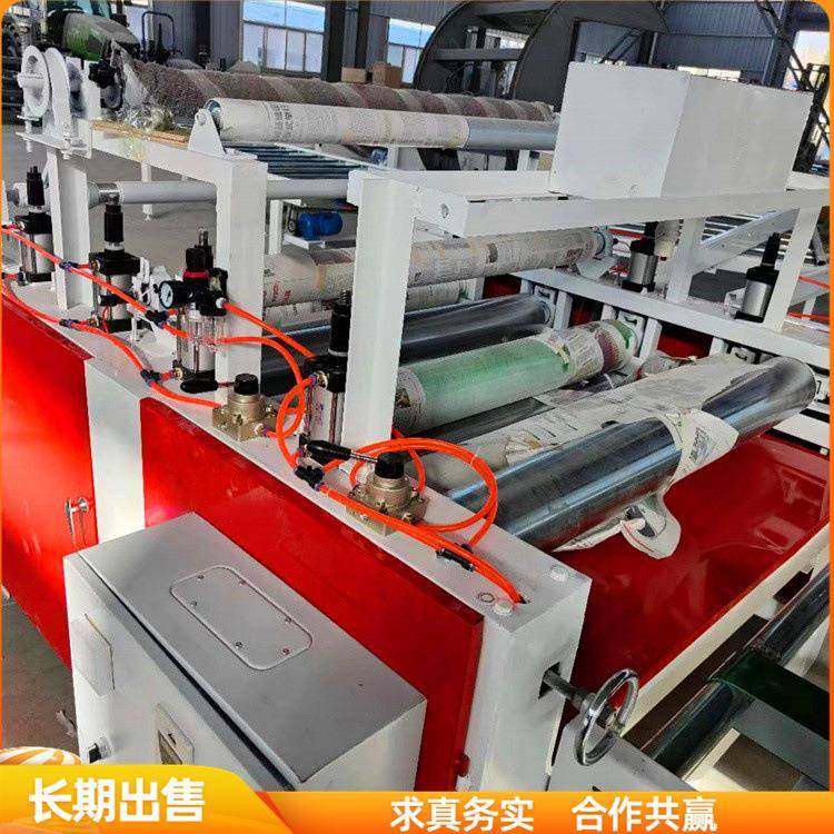 三胺板密度板覆膜机 镀锌板pvc膜热转印机 竹木纤维大板贴面机