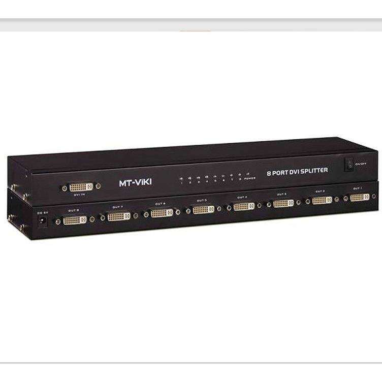 迈拓MT-DV8H8路dvi分配器机架式8口DVI分屏器1进8出分频器分支