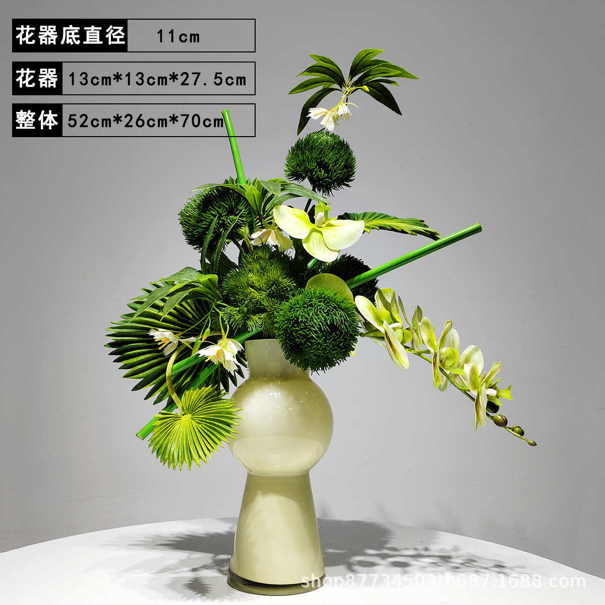 摆件奢轻仿真民茶几宿现代餐桌售楼处吧台客厅玄关简约花艺样板间