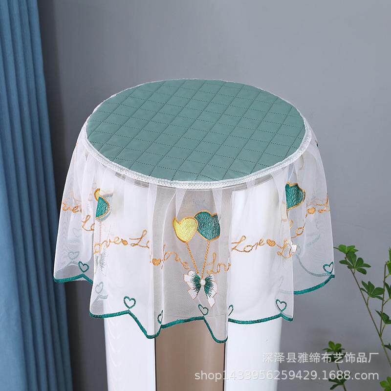 空调防尘罩圆柱形空调罩圆形盖布立式圆柱客厅家用现代简约