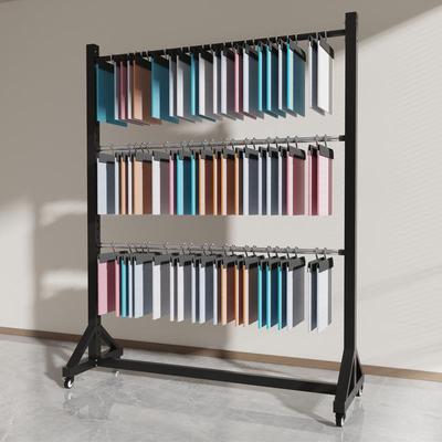 需定制面料色卡展示架布料挂吊卡布匹样品架子布卷挂架直播货架服