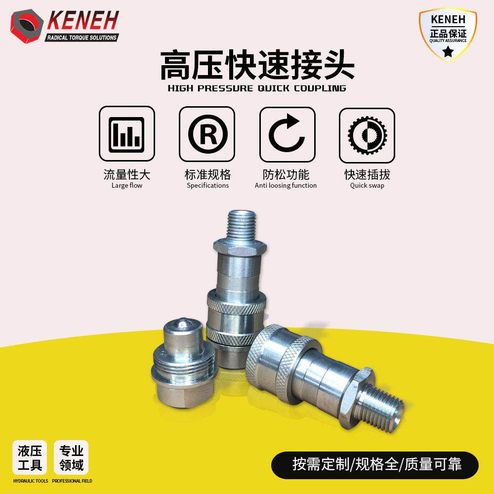 厂家直销奎赫船舶液压千斤顶快速接头超压不锈钢英制公制外丝螺