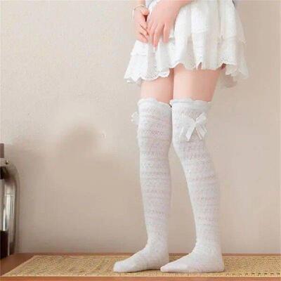 Bowknot Long Boot Socks Stockings Breathable Fashion Socks