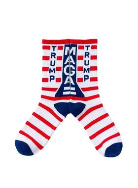 Funny President Donald Trump Socks Men Trump Flag Maple
