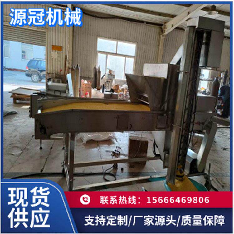 定制带鱼段裹粉机 连续式鸡柳盐酥鸡撒糠机 鱼类浸浆上粉流水线