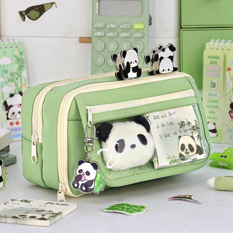 9 Layers Pencil Case Trousse Pencil Pouch Transparent School