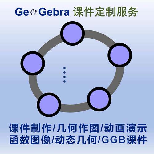 Geogebra数学函数立体几何3D动态图形动画演示GGB制作代做服务