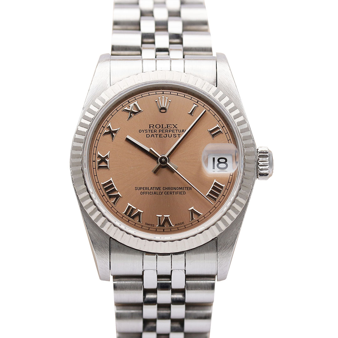 正品[9.8新]劳力士日志型31mm精钢稀有盘面自动机械女表68274