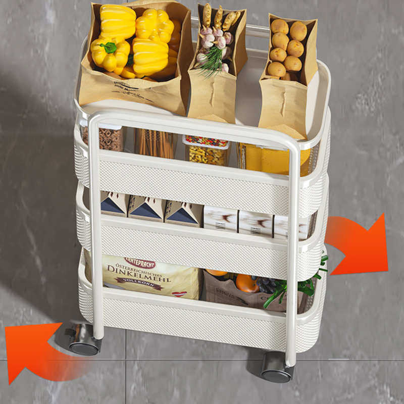夹缝小推车置物架落地多层大容量储物架零食收纳架可移动整理架,收纳整理,整理架/置物架/收纳架,淘宝优惠券,粉丝福利购,淘宝优惠卷