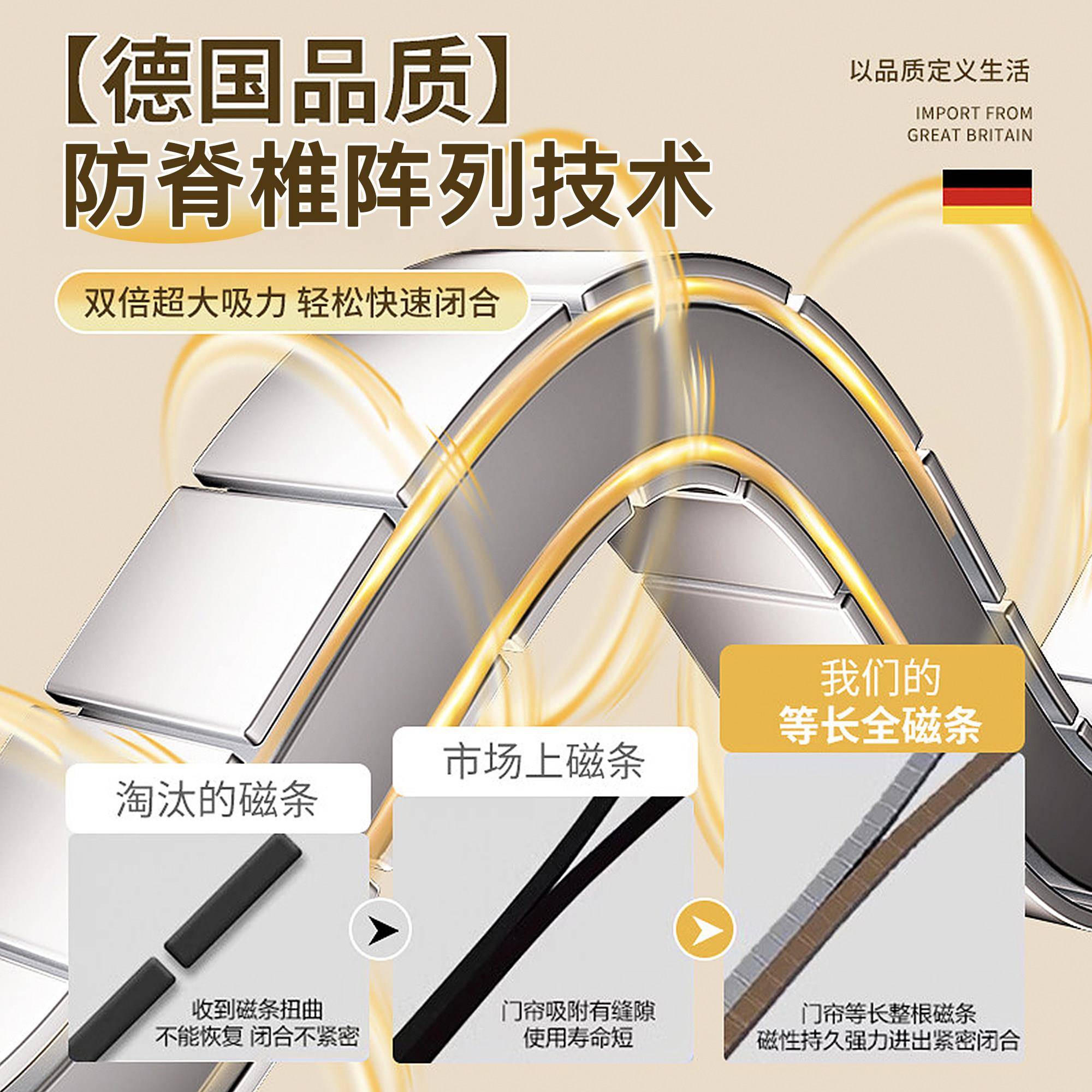 防磁蚊门帘磁吸防蚊金刚性纱大网2026新款高档家用门全磁条金网隔
