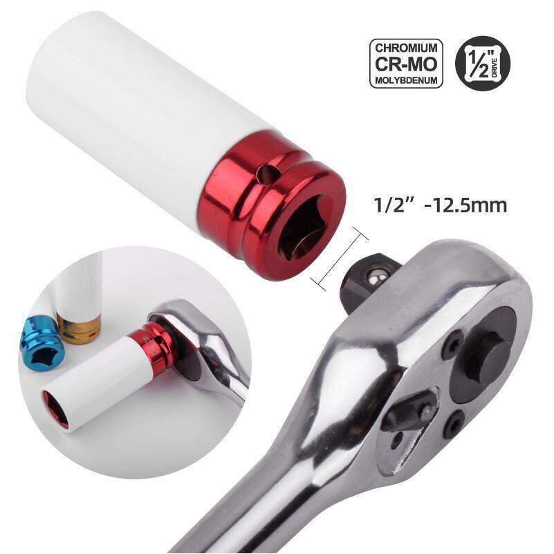 大飞套筒头外六角加长套筒轮毂保护风炮套筒22mm电动扳手套筒工具