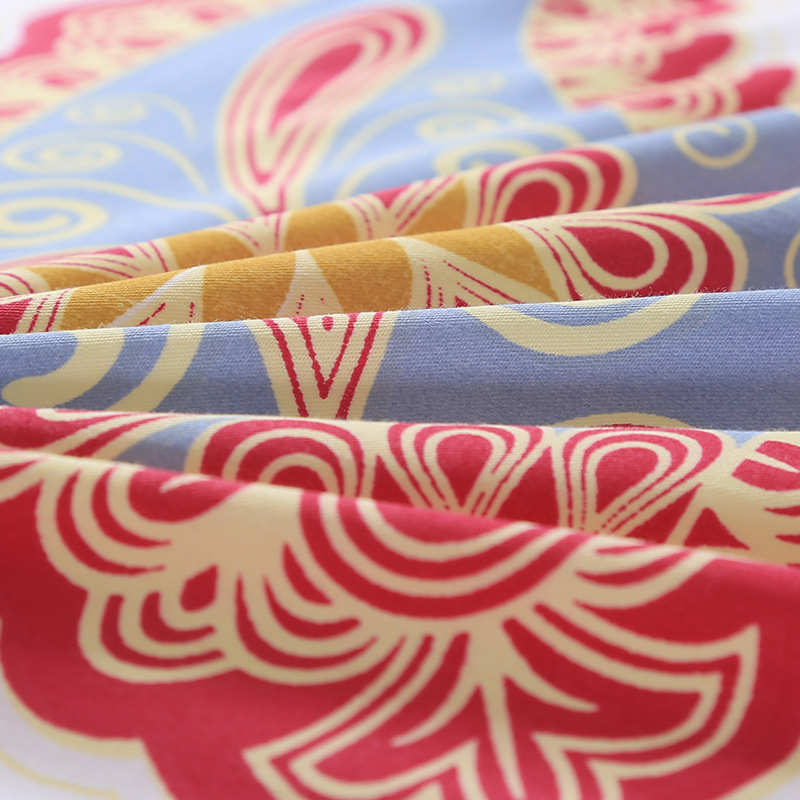 五星酒店白色布草宾馆床上用品批发三四件套全棉印花贡缎套件