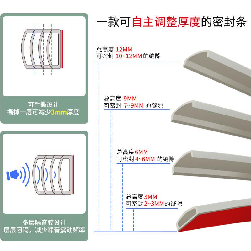 密封条防盗门测量门窗窗密封条