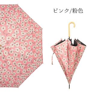 正品 长柄黑遮阳伞直杆自动晴清雨两用伞防晒防紫外线防风胶伞日系