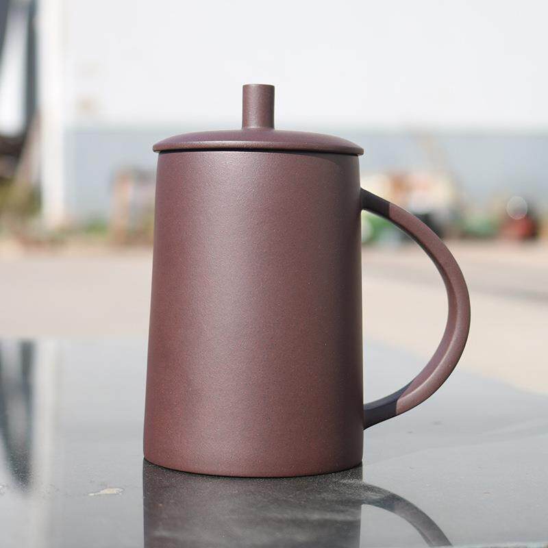 宜兴紫砂杯子带盖茶杯主人杯男女士家用茶壶茶具盖杯厂家