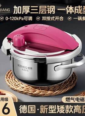 迷你高压锅316不锈钢家用小型1-2人燃气电磁炉用120kpa新式压力锅