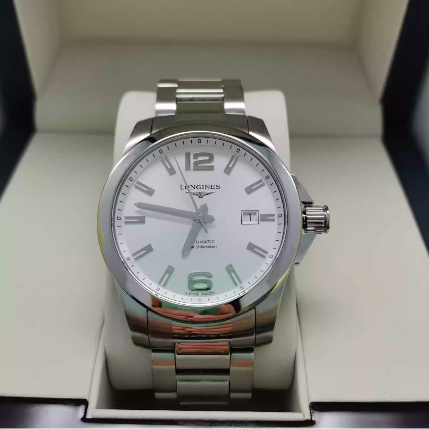 [9.8新]浪琴康卡斯精钢自动机械手表41MM潜水男表L3.677.4.76.6