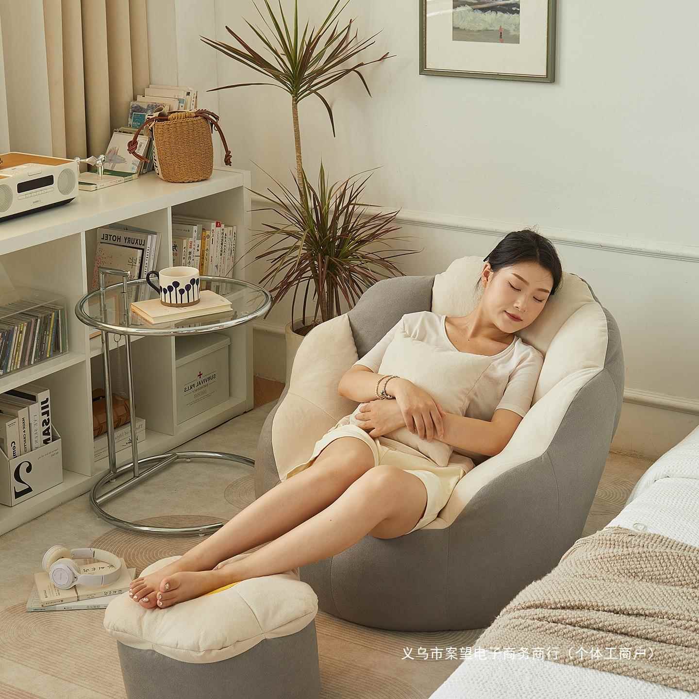 懒人沙发可躺可睡卧室阳台房间单人地上小豆袋窝窝椅客厅2025新款