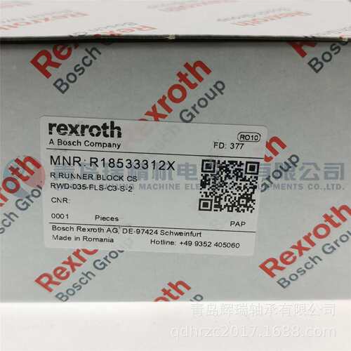 R-E-X-R-O-T-H 滑块 R18533312X 直线运动轴承RWD-035-FLS-C3-S-2