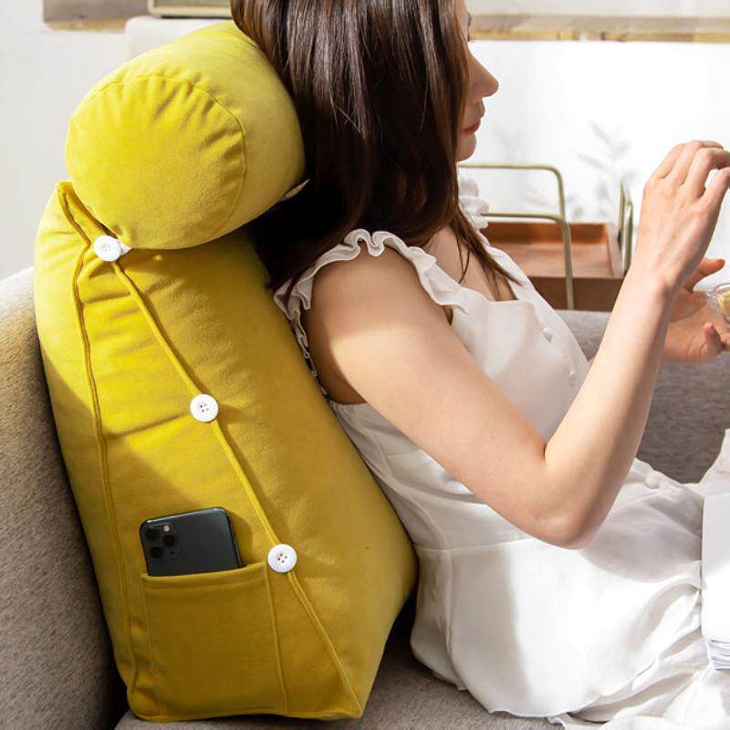 床头靠垫软包三角沙发大靠背可调节卧室床上护腰靠枕榻榻米可拆洗