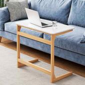 简易床边桌简约家用实木色移动小书桌学生卧室电脑桌沙发边懒人桌