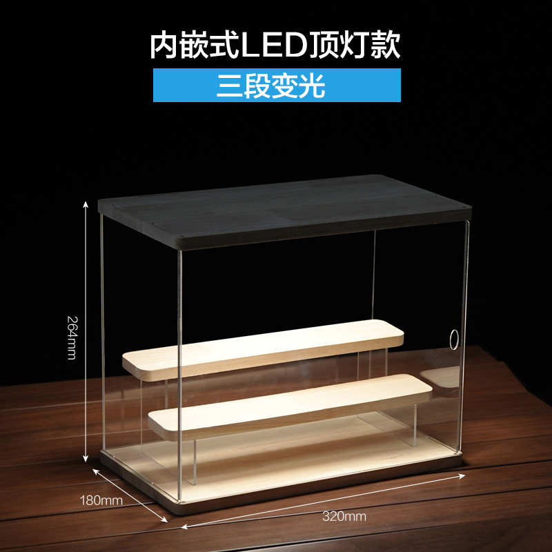 路亚假饵硬饵软虫饵米诺鱼渔轮水滴轮纺车轮展示柜钓具盒收纳收藏