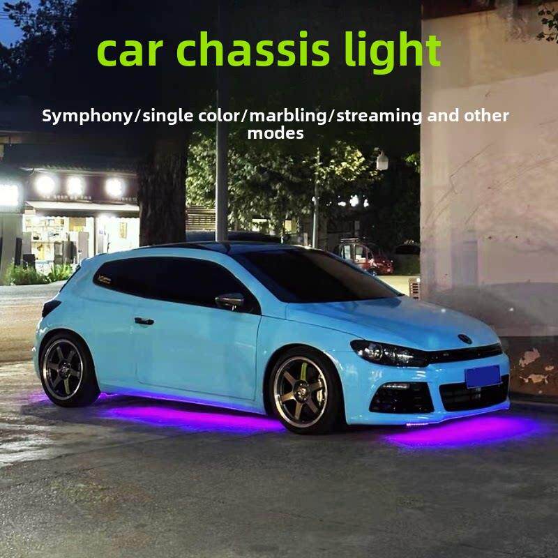 汽车底盘灯防水大气地板灯改装装饰赛马流光Led照明