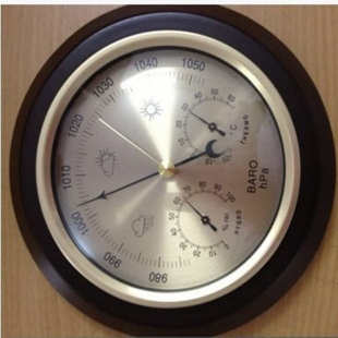 温度计湿度大气压表晴雨表百瑞高BARIGO家庭气象站同规格款 时间钟