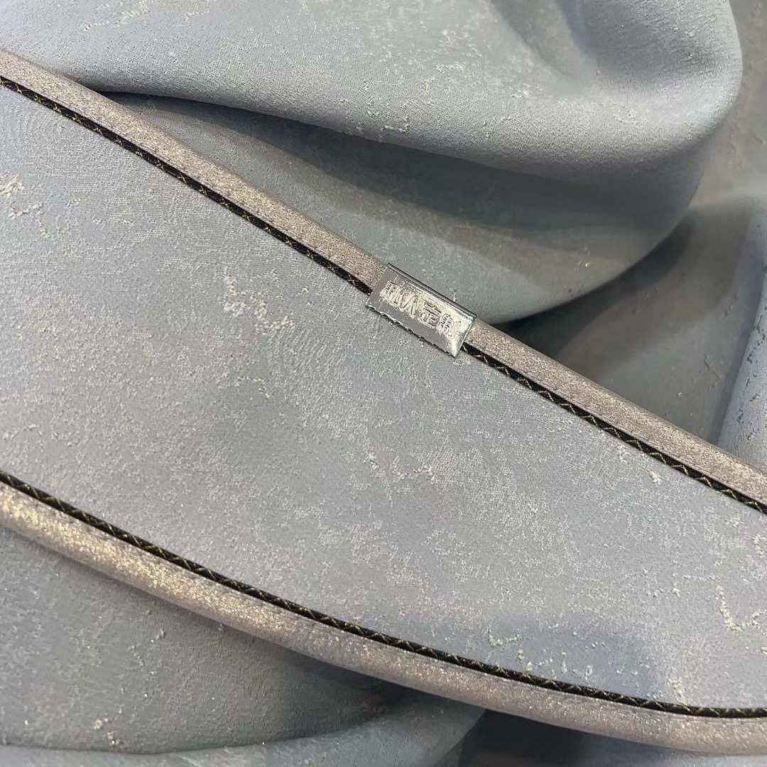 高精密提花金丝提花五色可选1250g超厚轻奢高端遮光窗帘449色织