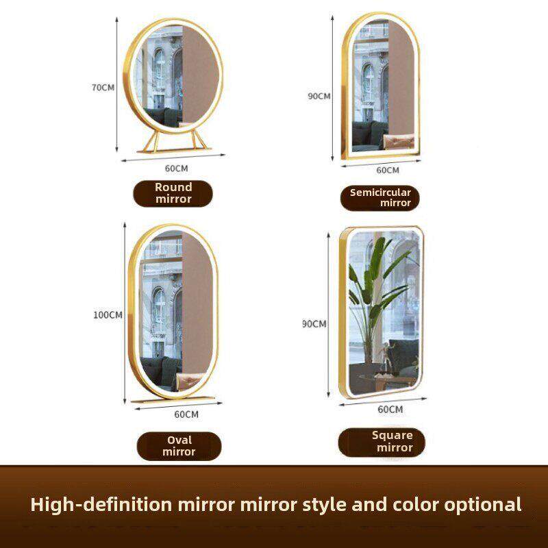 采购产品理发店镜子与基础，美发沙龙镜子与光，单面和双面地板镜