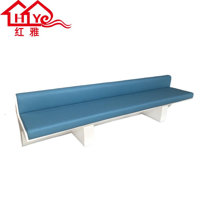 简约现代玻璃钢休闲椅软包靠背坐凳带充电沙发市政大厅公共排椅