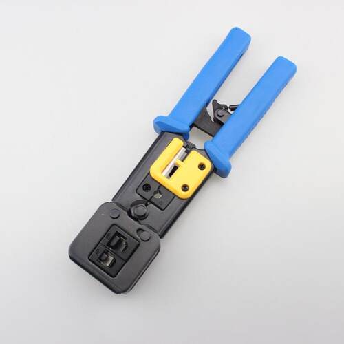 挤压钳 EZ通孔网线钳网络手动压接工具RJ45/11穿孔水晶头压线钳