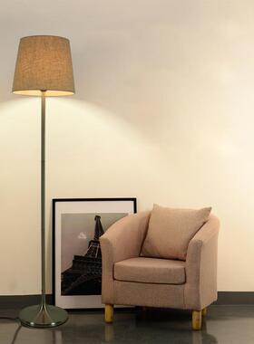 落地灯欧简客约现立3080F式厅卧室床头酒式店宾馆代led客房布艺灯