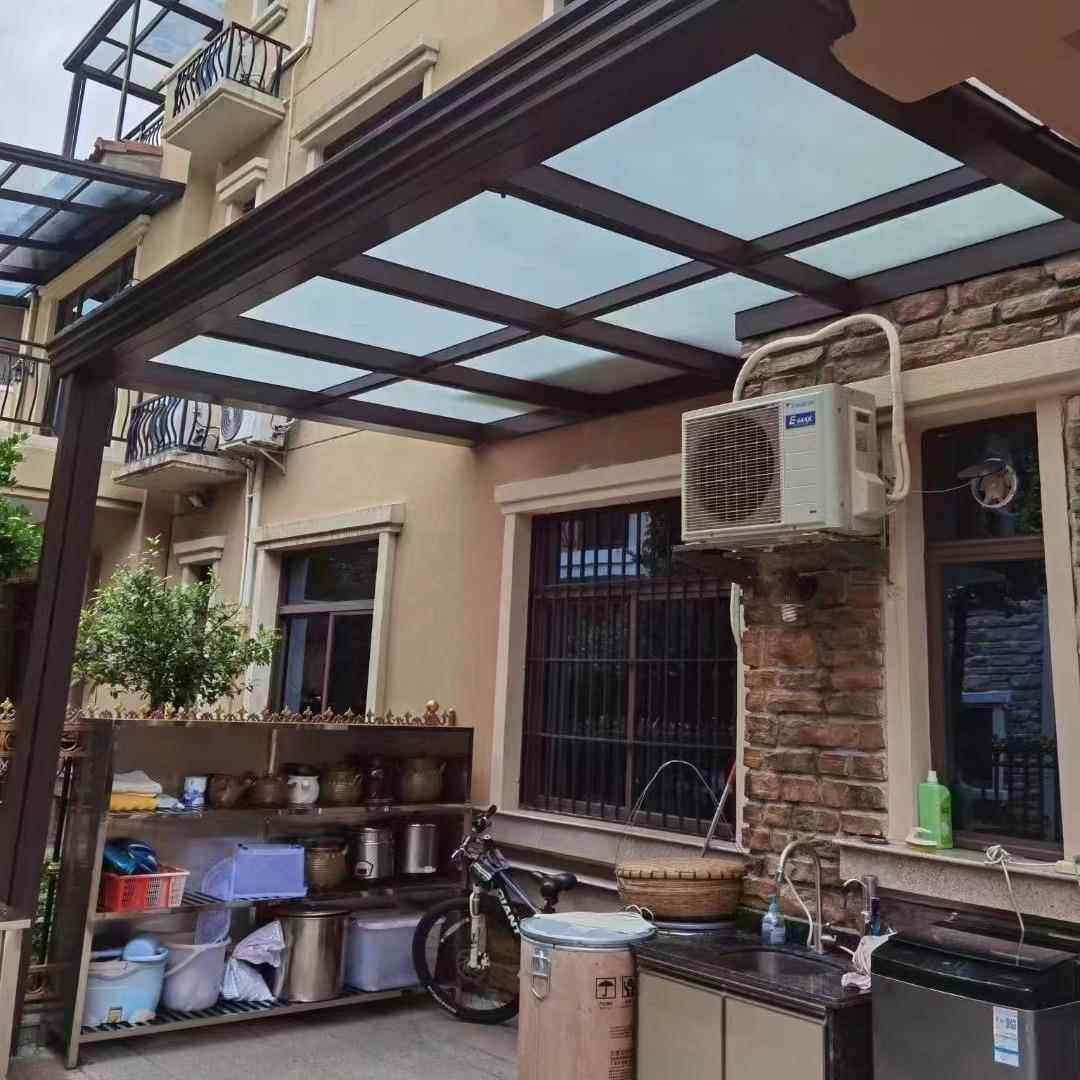 海厦铝合金隔热防晒玻璃房别墅庭院花园露台观景茶水阳光房定 制