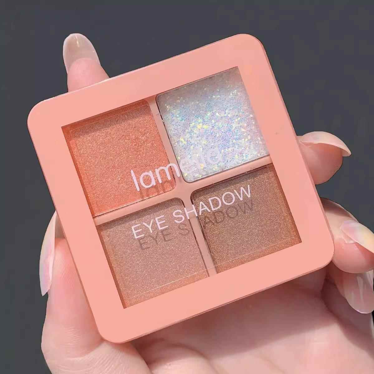 孕妇纯植物无毒眼影盘怀孕哺乳期2023新款四色大地色眼影