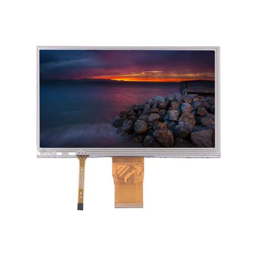 7寸显示屏1024*600IPS LCD7寸IPS液晶显示屏 5.5厚工控屏+电阻屏