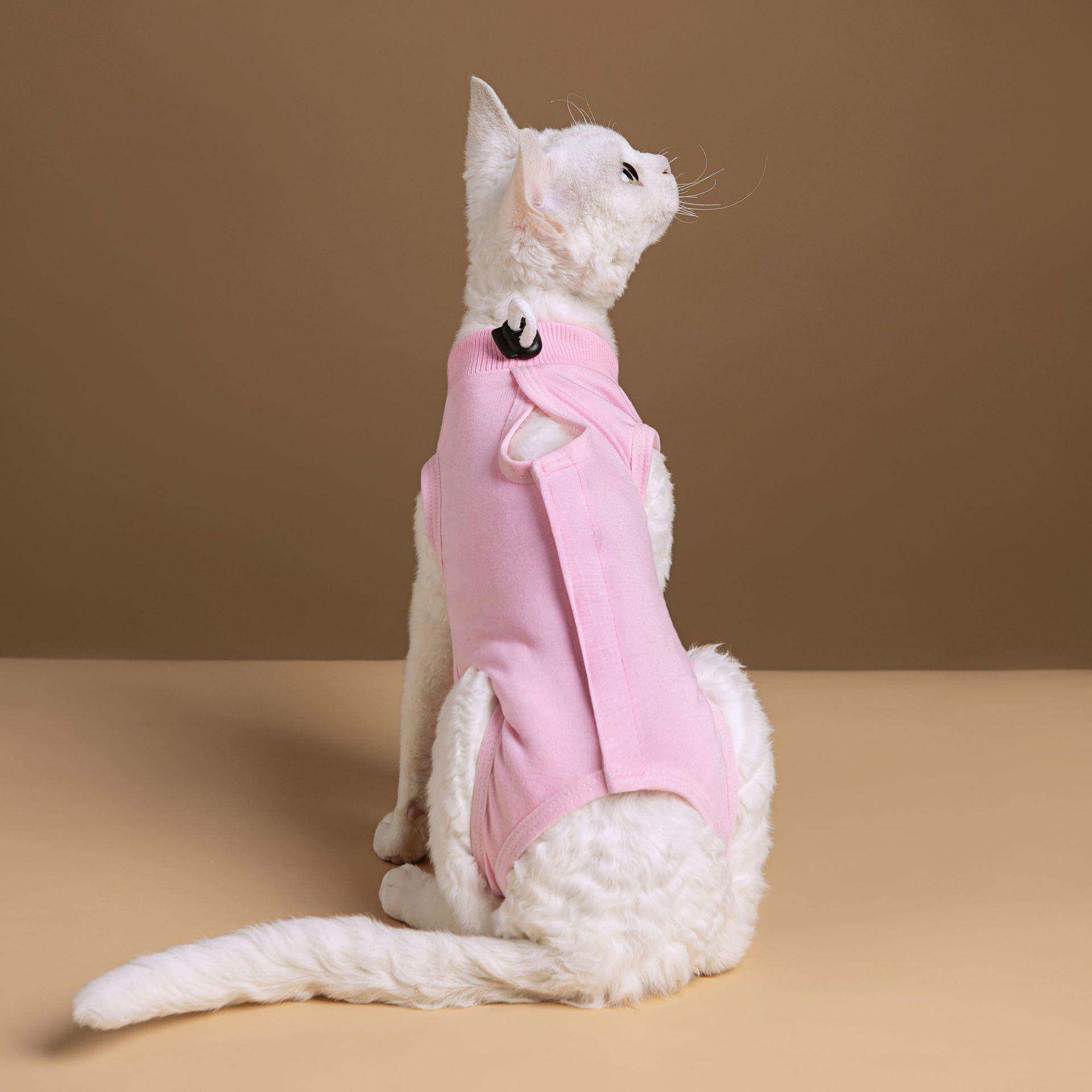 宠物用品猫咪衣服绝育术后服防舔咬柔软超弹舒适宠物衣服厂家直销