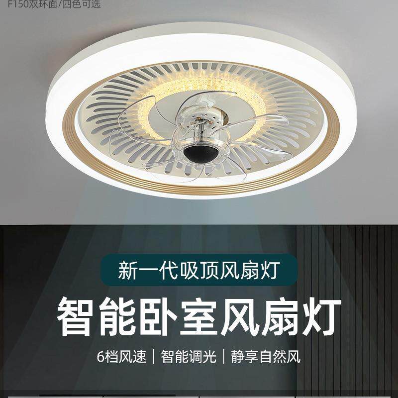 新款智能卧室风扇灯餐厅客厅吸顶灯带风扇