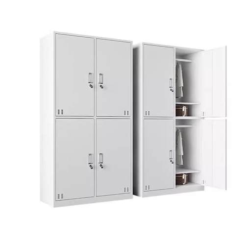 更衣柜宿舍换衣柜员工带锁储物柜浴室铁皮收纳柜车间多门鞋柜碗柜