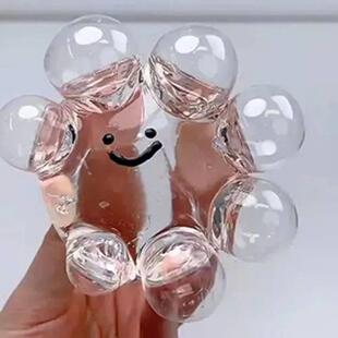 2pcs Squishy Taba Crystal Acne Ball TPR Sphere Water Solid