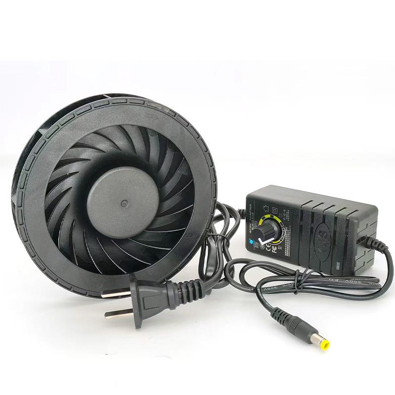 Dlefun12025双滚珠车载空气净化器散热扇 12V离心涡0轮风机1MSF02