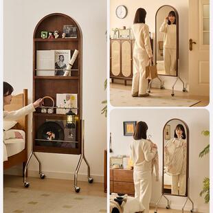 家逸可移动全RF CYJ40镜身卧落地镜家用杂衣志架穿镜客厅室旋转试