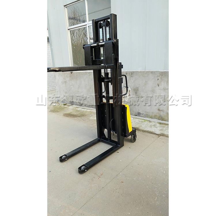 液压电动装卸堆高车 载重1吨2吨搬运工具 高架仓库站架式托盘叉车