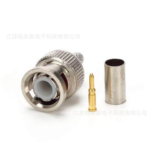 BNC冷压钳接头套装 接RG316 RG58 RG59 RG6冷压三件套 电缆监控