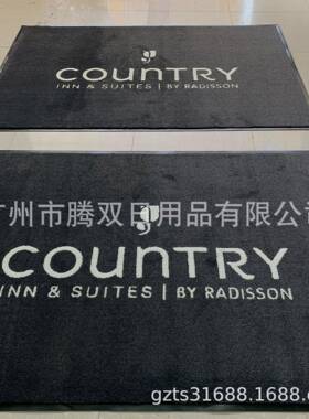 供应超细纤维吸水垫灰色毯面耐脏防滑商场门口脚垫