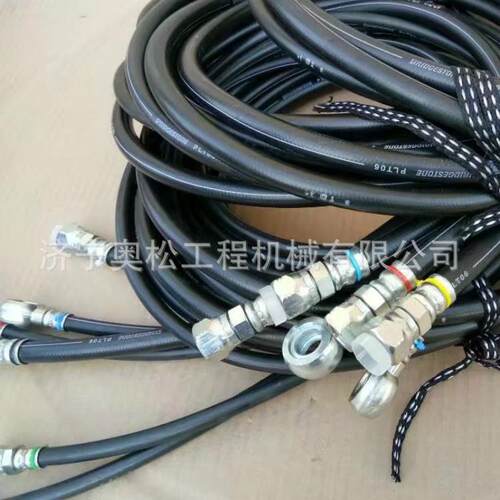 加工高压液压油管钢丝编织软管矿用橡胶管工程车辆用胶管总成