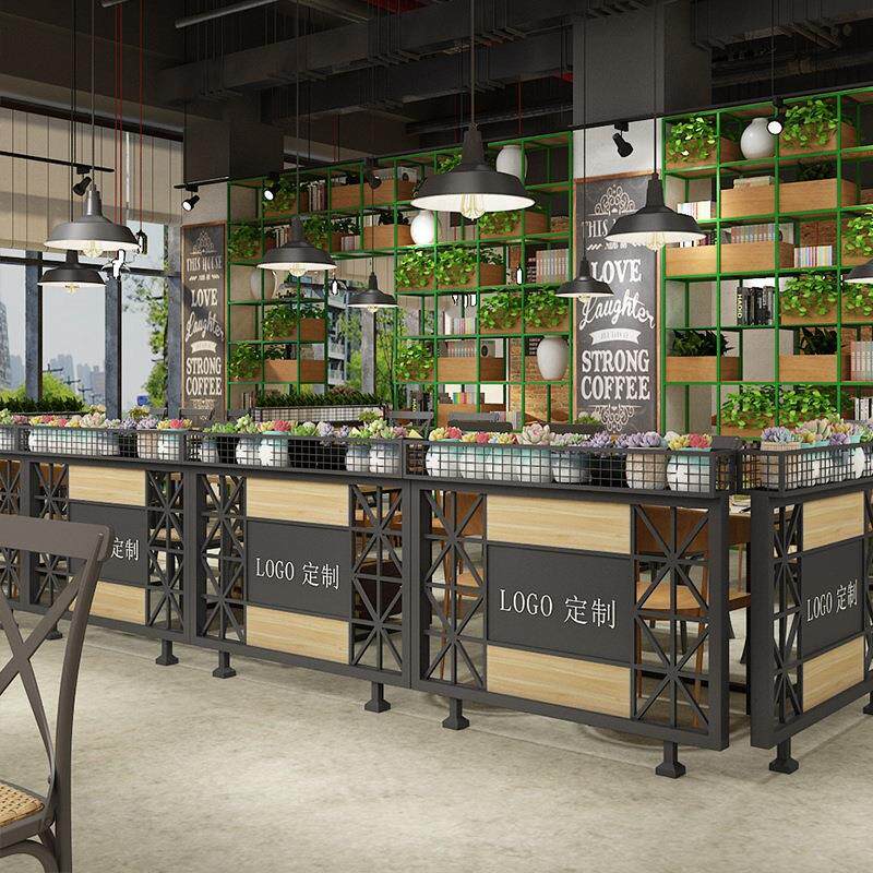 饭店铁网花架户外庭院餐厅隔断墙铁艺屏风隔断酒吧过道装饰护围栏